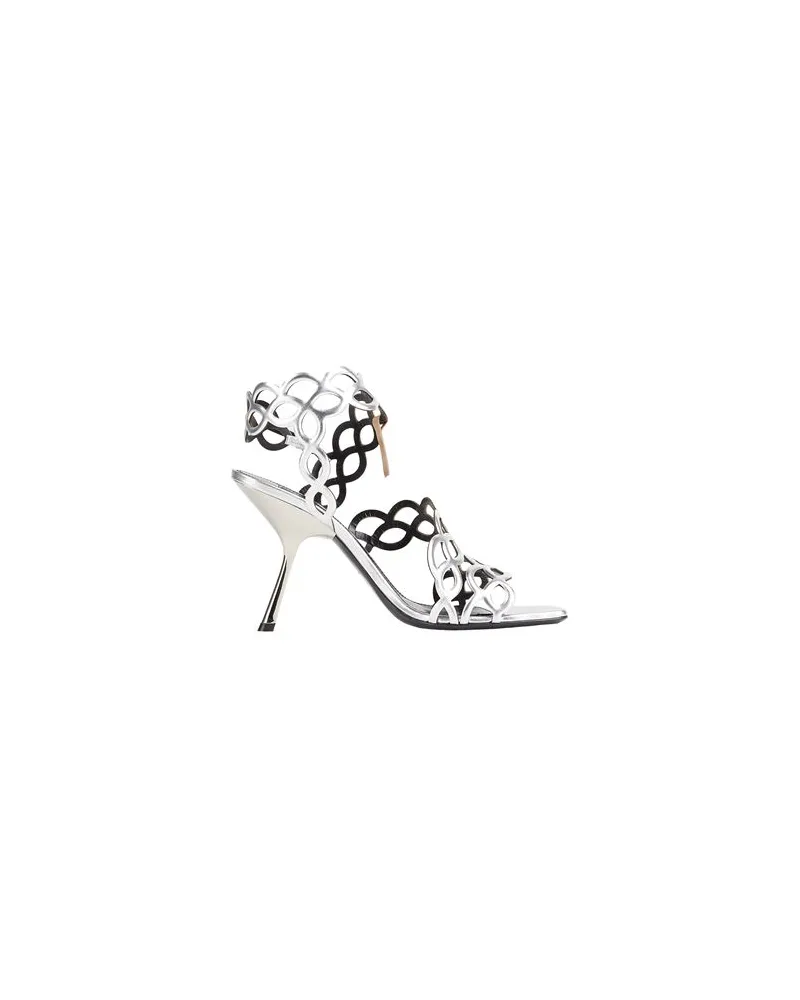 Sergio Rossi SCHUHE - Sandalenauf YOOX.COM Silber