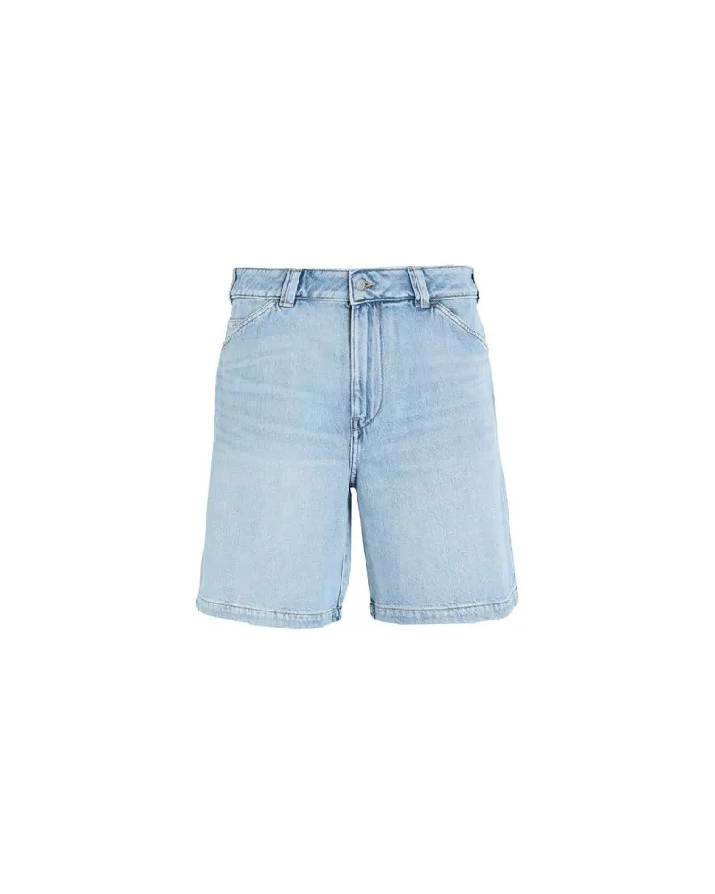Arket HOSEN & RÖCKE - Jeansshortsauf YOOX.COM Blau