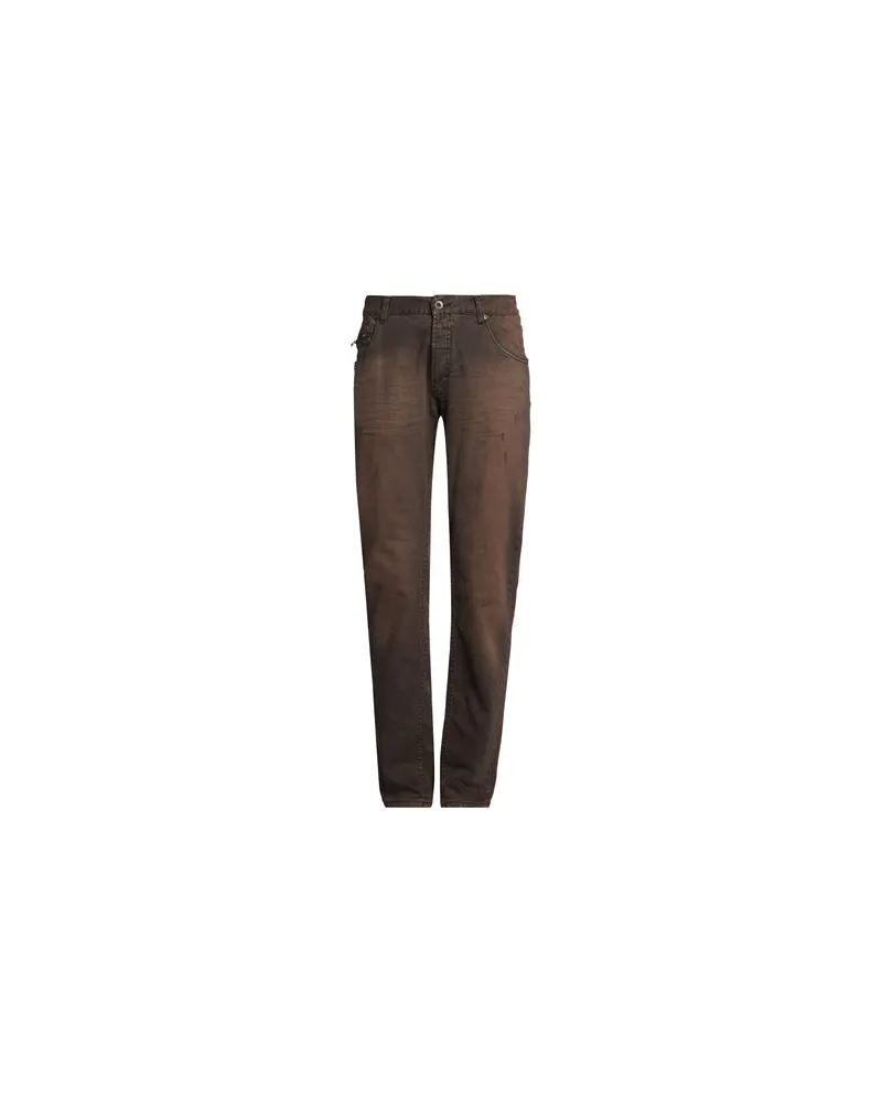 Messagerie HOSEN & RÖCKE - Jeanshosenauf YOOX.COM Schokobraun