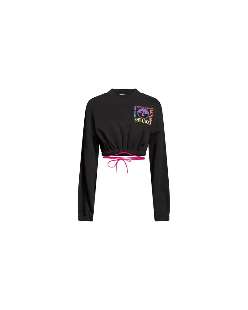 Versace Jeans TOPS - Sweatshirtsauf YOOX.COM Schwarz