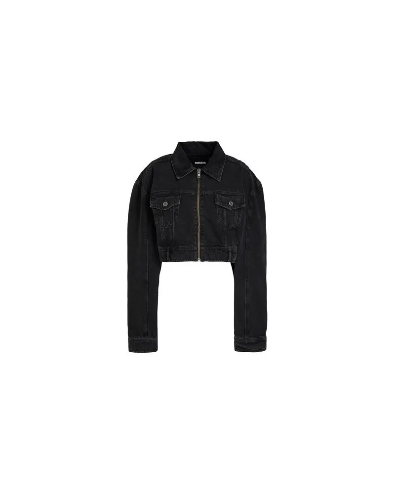 ROTATE Birger Christensen JACKEN & MÄNTEL - Jeansjacken/Mäntelauf YOOX.COM Schwarz