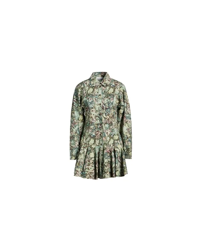 Ganni KLEIDER - Mini-Kleiderauf YOOX.COM Grün