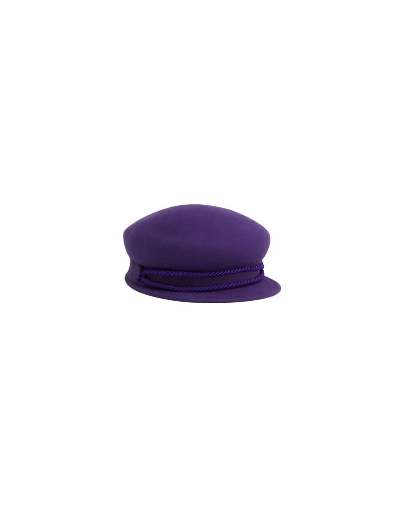 8 by Yoox WOOL FELT BAKER BOY HAT  - ACCESSOIRES - Mützen & Hüteauf YOOX.COM Violett