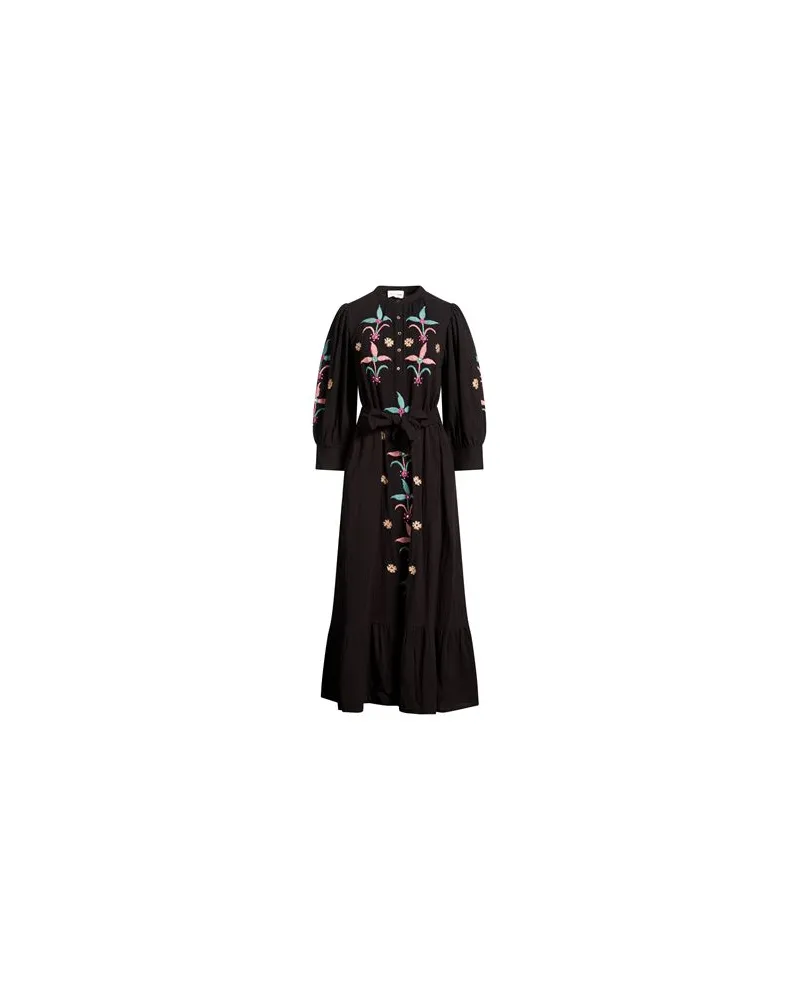 Antik Batik KLEIDER - Maxi-Kleiderauf YOOX.COM Schwarz