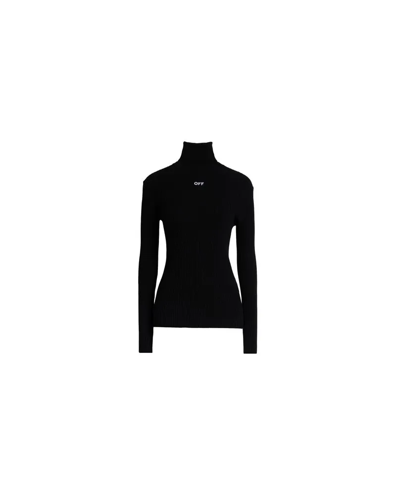 OFF-WHITE STRICKWAREN - Rollkragenpulloverauf YOOX.COM Schwarz