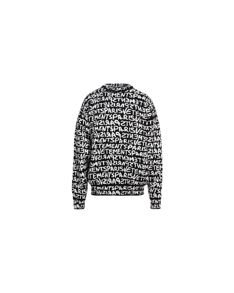 VETEMENTS STRICKWAREN - Pulloverauf YOOX.COM Schwarz