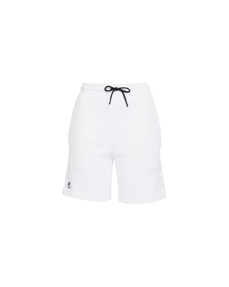 K-Way LE VRAI DORIAN POLY COTTON      - HOSEN & RÖCKE - Shorts & Bermudashortsauf YOOX.COM Weiß