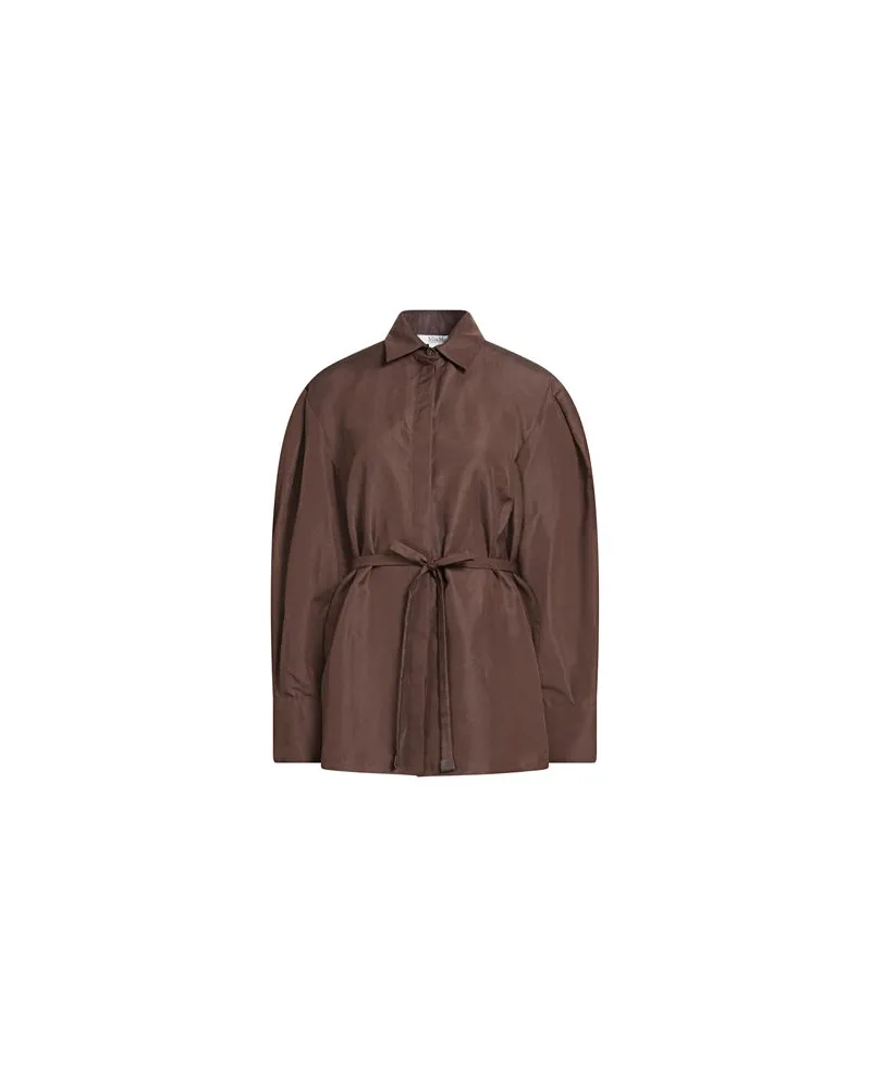 Max Mara TOPS - Hemdenauf YOOX.COM Dunkelbraun