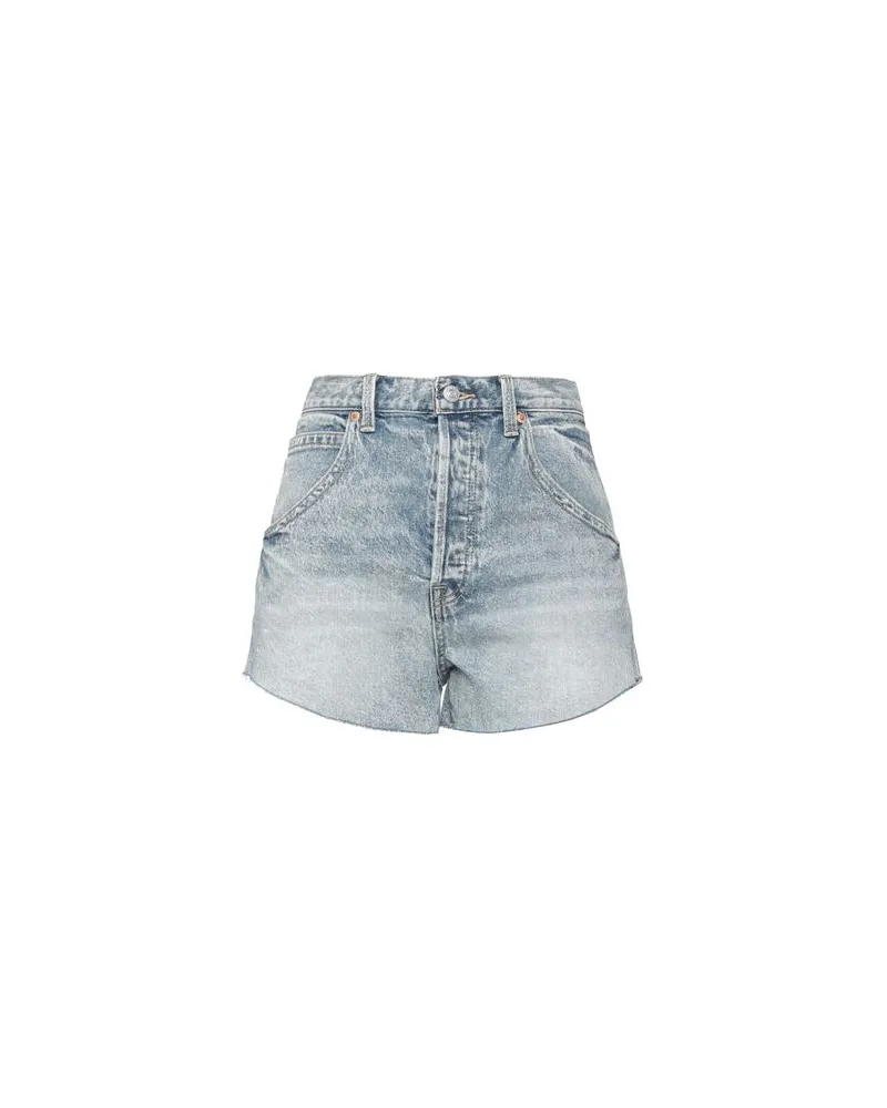Free People HOSEN & RÖCKE - Jeansshortsauf YOOX.COM Blau