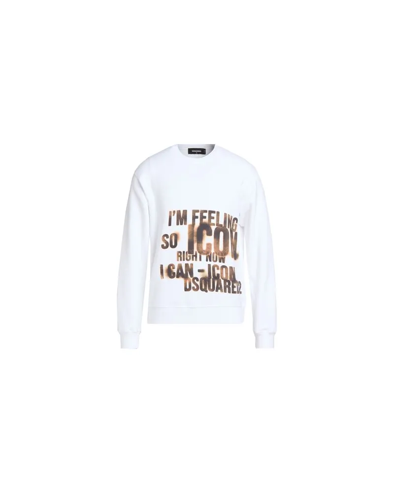 Dsquared2 TOPS - Sweatshirtsauf YOOX.COM Weiß