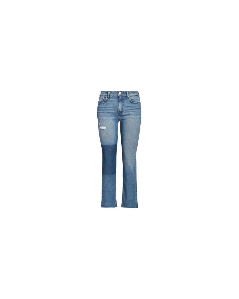 Ralph Lauren HIGH-RISE STRAIGHT CROPPED JEAN  - HOSEN & RÖCKE - Jeanshosenauf YOOX.COM Blau