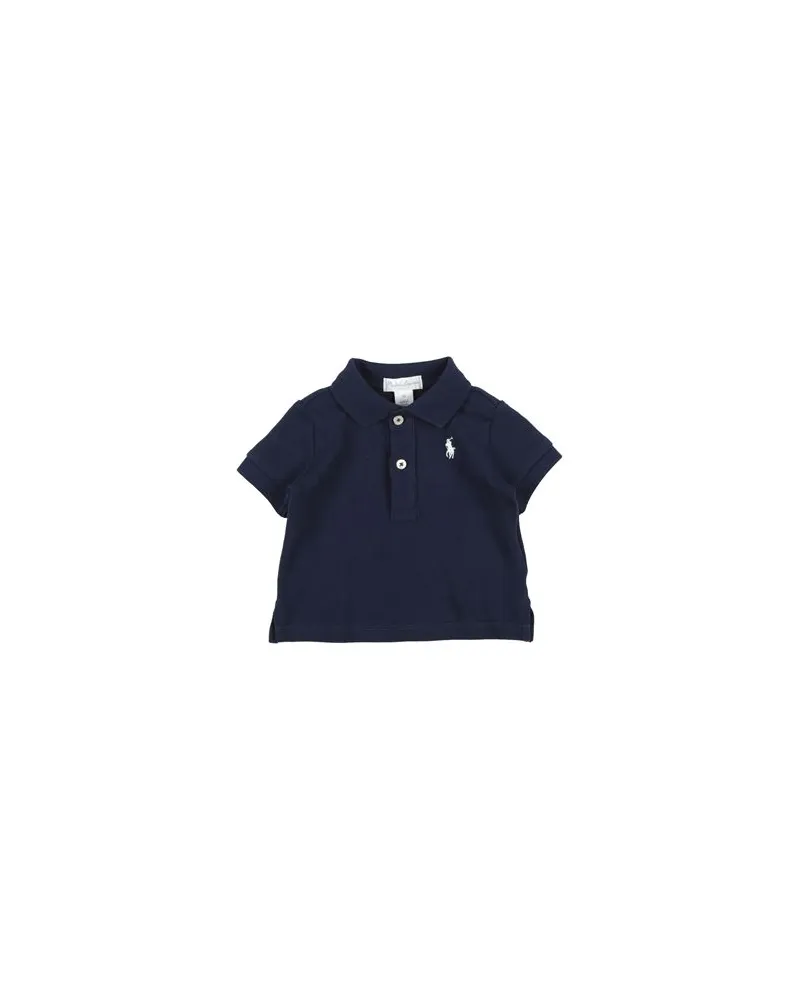Ralph Lauren COTTON MESH POLO SHIRT & BEAR GIFT BOX  - TOPS - Poloshirtsauf YOOX.COM Marineblau