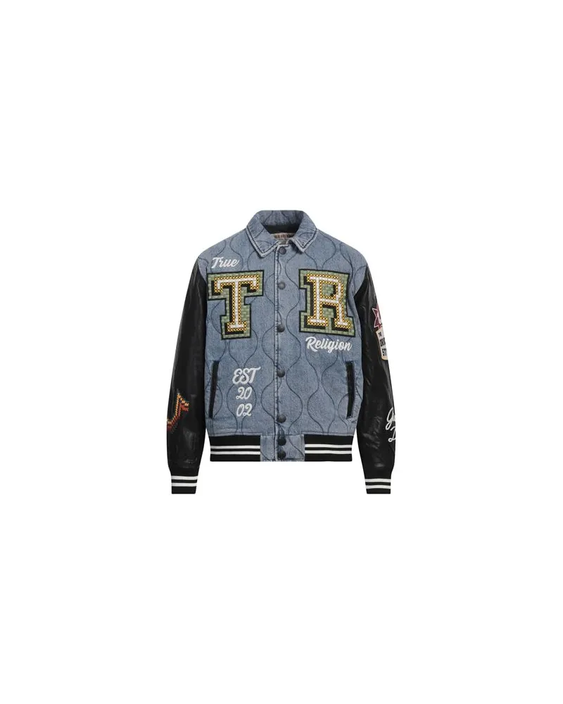 True Religion JACKEN & MÄNTEL - Jeansjacken/Mäntelauf YOOX.COM Blau