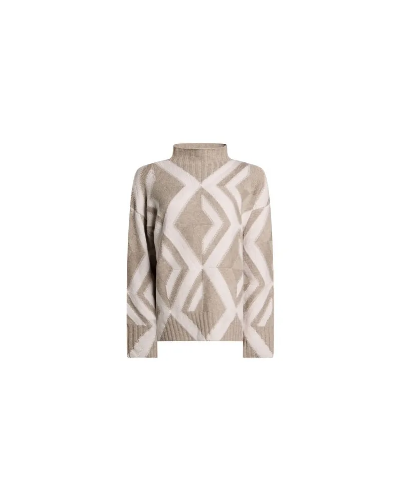 Alpha Studio STRICKWAREN - Rollkragenpulloverauf YOOX.COM Beige