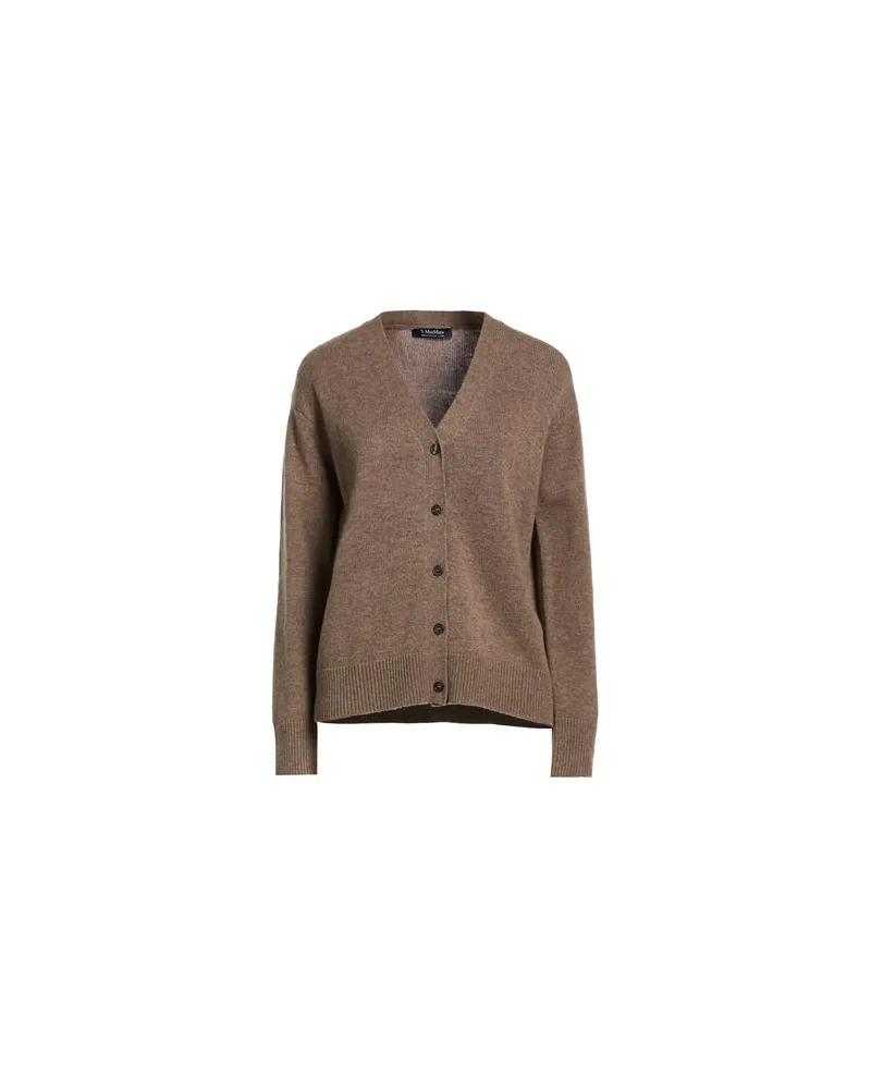 Max Mara MAX MARA - STRICKWAREN - Strickjackenauf YOOX.COM Hellbraun
