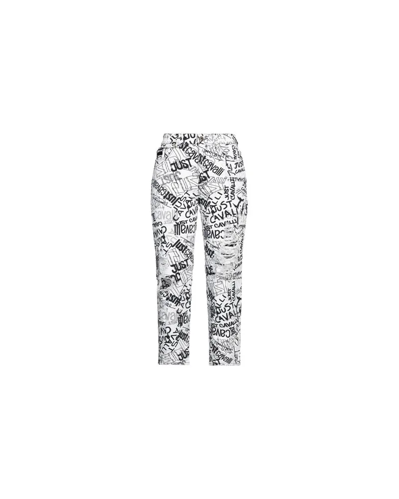 Just Cavalli HOSEN & RÖCKE - Jeanshosenauf YOOX.COM Weiß