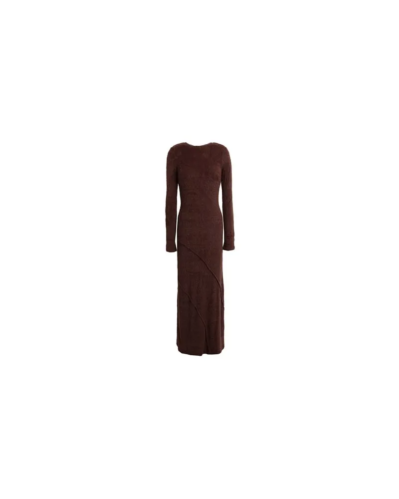 Topshop KLEIDER - Maxi-Kleiderauf YOOX.COM Braun