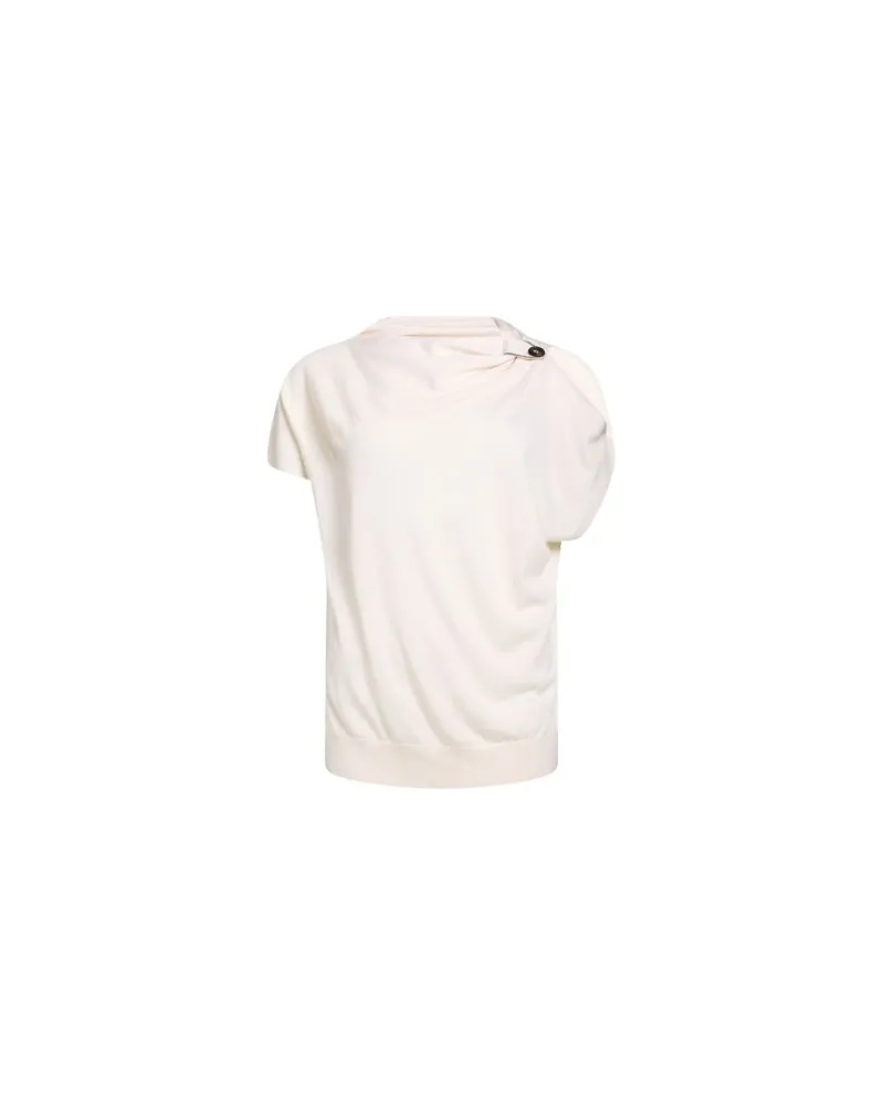 Brunello Cucinelli STRICKWAREN - Pulloverauf YOOX.COM Cremeweiß