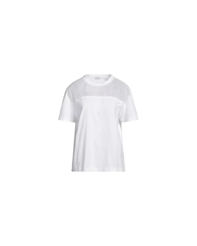 Brunello Cucinelli TOPS - T-shirtsauf YOOX.COM Weiß