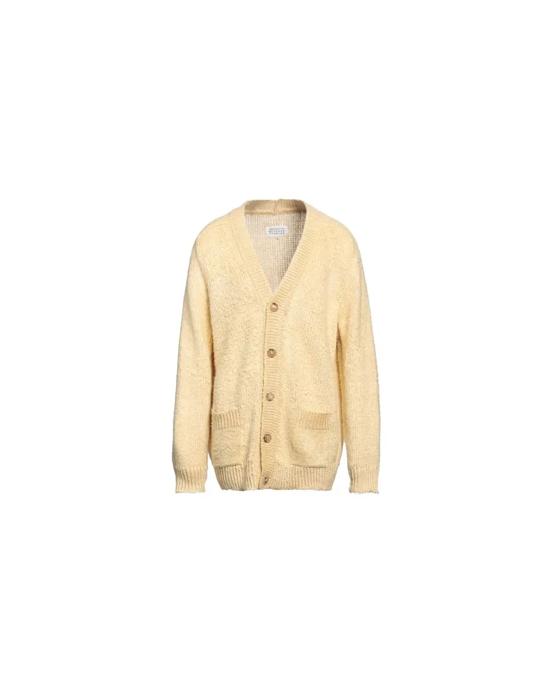 Maison Margiela STRICKWAREN - Strickjackenauf YOOX.COM Pastellgelb