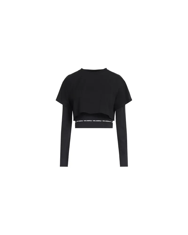 Karl Lagerfeld TOPS - T-shirtsauf YOOX.COM Schwarz