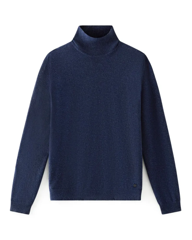 Woolrich Rollkragenpullover Marineblau