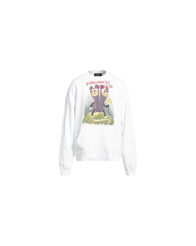 Dsquared2 TOPS - Sweatshirtsauf YOOX.COM Weiß