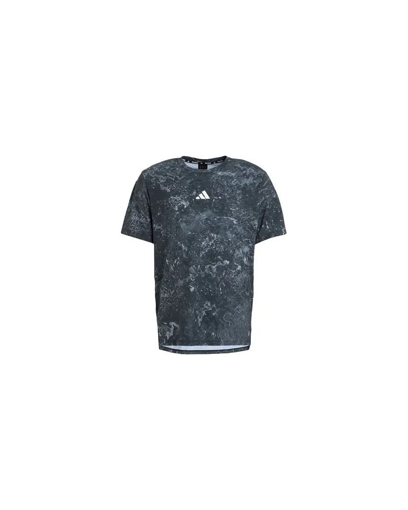 adidas POWER WORKOUT T-SHIRT  - TOPS - T-shirtsauf YOOX.COM Braungrau