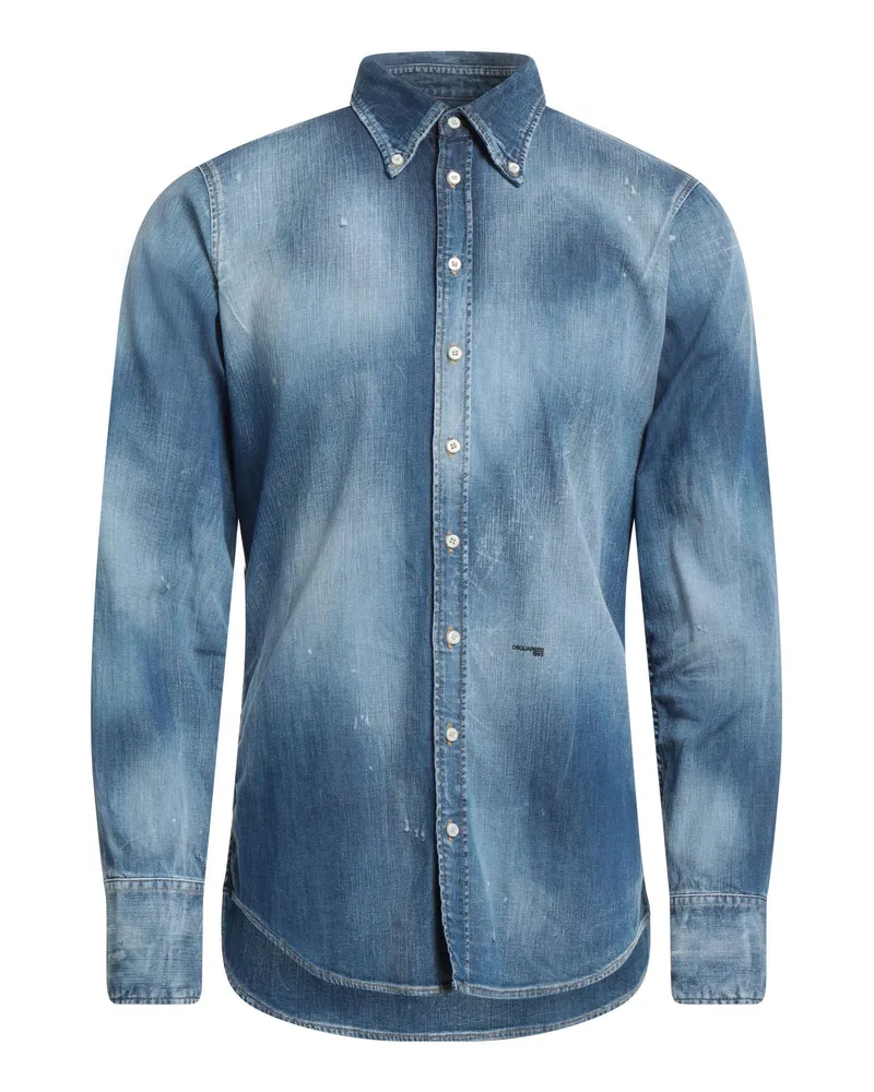 Dsquared2 Jeanshemd Blau