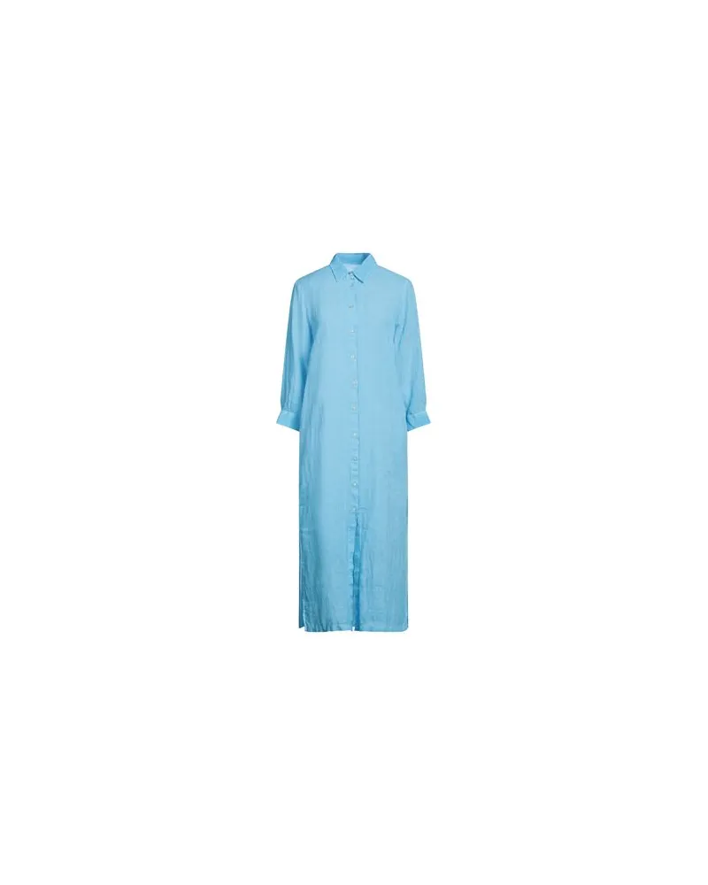 120% Lino KLEIDER - Midi-Kleiderauf YOOX.COM Azurblau