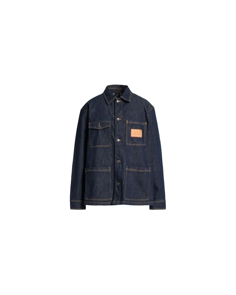 Armani Exchange JACKEN & MÄNTEL - Jeansjacken/Mäntelauf YOOX.COM Blau
