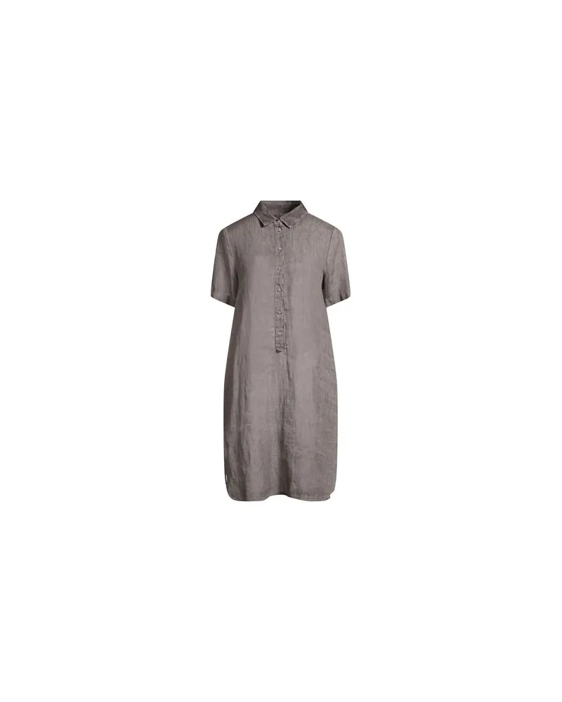 120% Lino KLEIDER - Mini-Kleiderauf YOOX.COM Grau