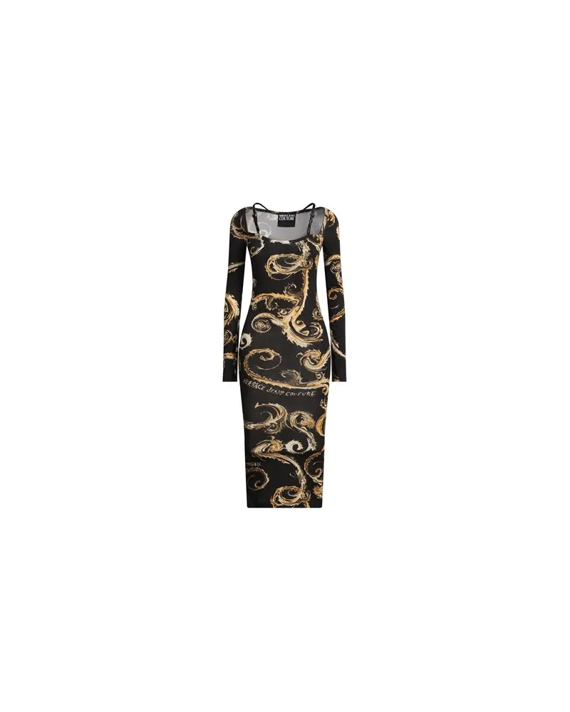 Versace Jeans KLEIDER - Midi-Kleiderauf YOOX.COM Schwarz