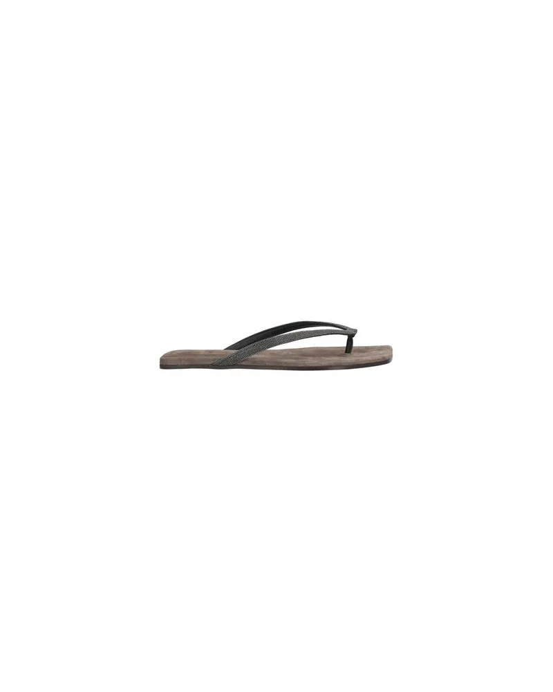 Brunello Cucinelli SCHUHE - Zehentrennerauf YOOX.COM Braungrau