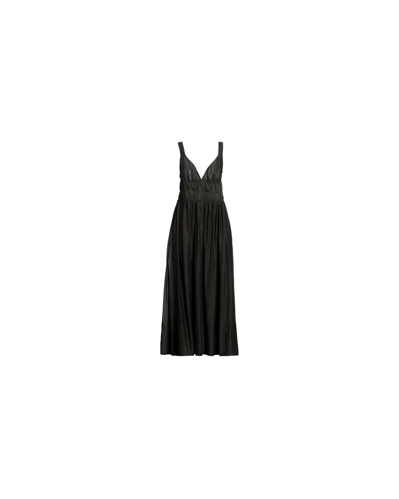 Semicouture KLEIDER - Maxi-Kleiderauf YOOX.COM Dunkelgrün