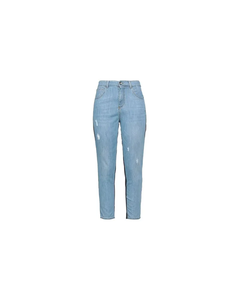 Brand Unique HOSEN & RÖCKE - Jeanshosenauf YOOX.COM Blau