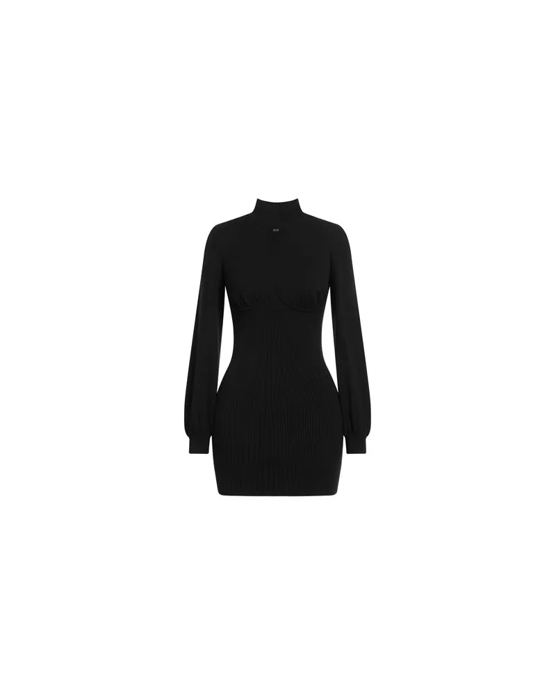 Elisabetta Franchi KLEIDER - Mini-Kleiderauf YOOX.COM Schwarz