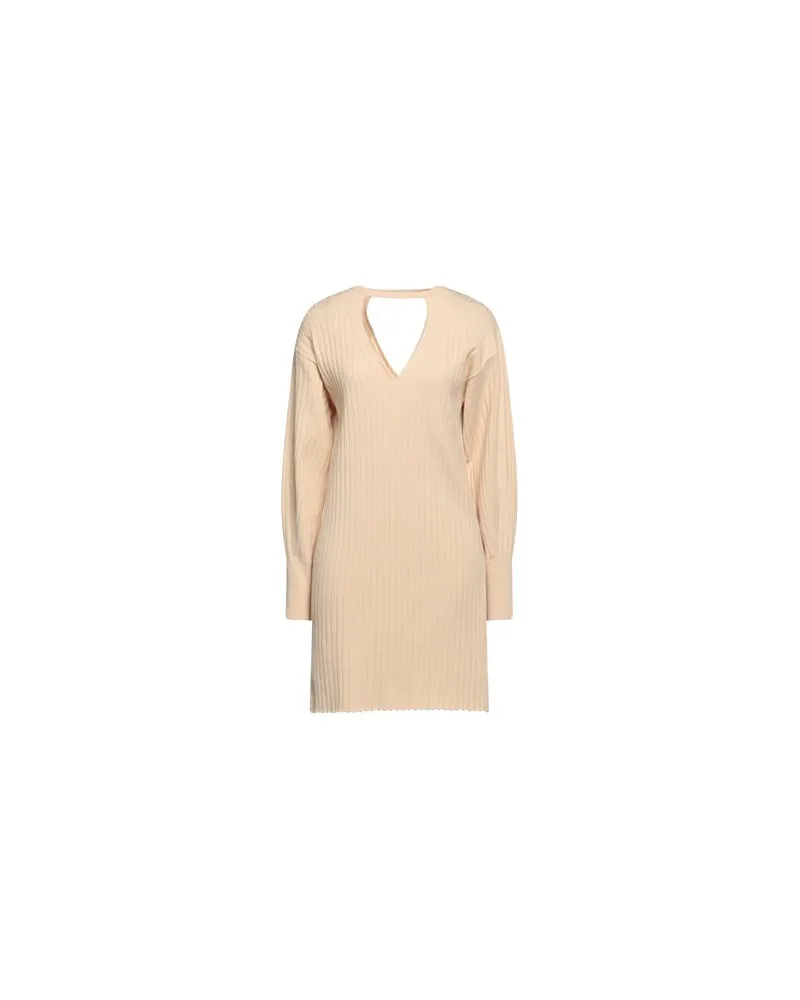 NUDE KLEIDER - Mini-Kleiderauf YOOX.COM Beige