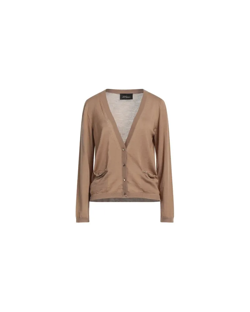 Les Copains STRICKWAREN - Strickjackenauf YOOX.COM Kamel