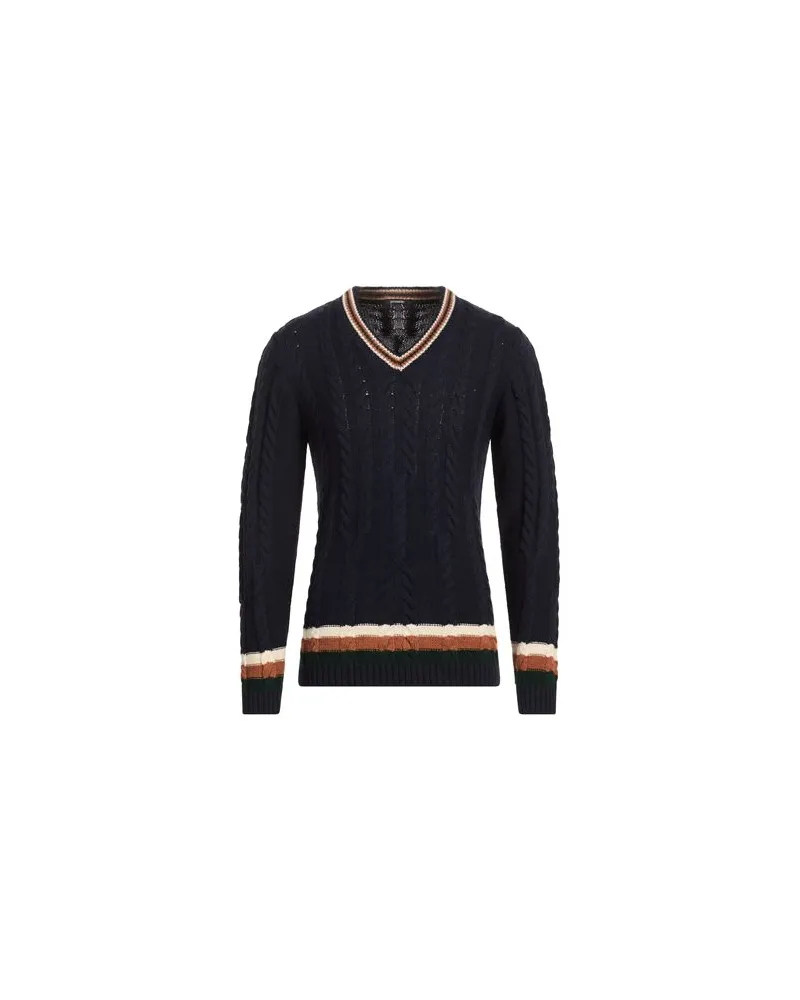 OFFICINA 36 STRICKWAREN - Pulloverauf YOOX.COM Marineblau