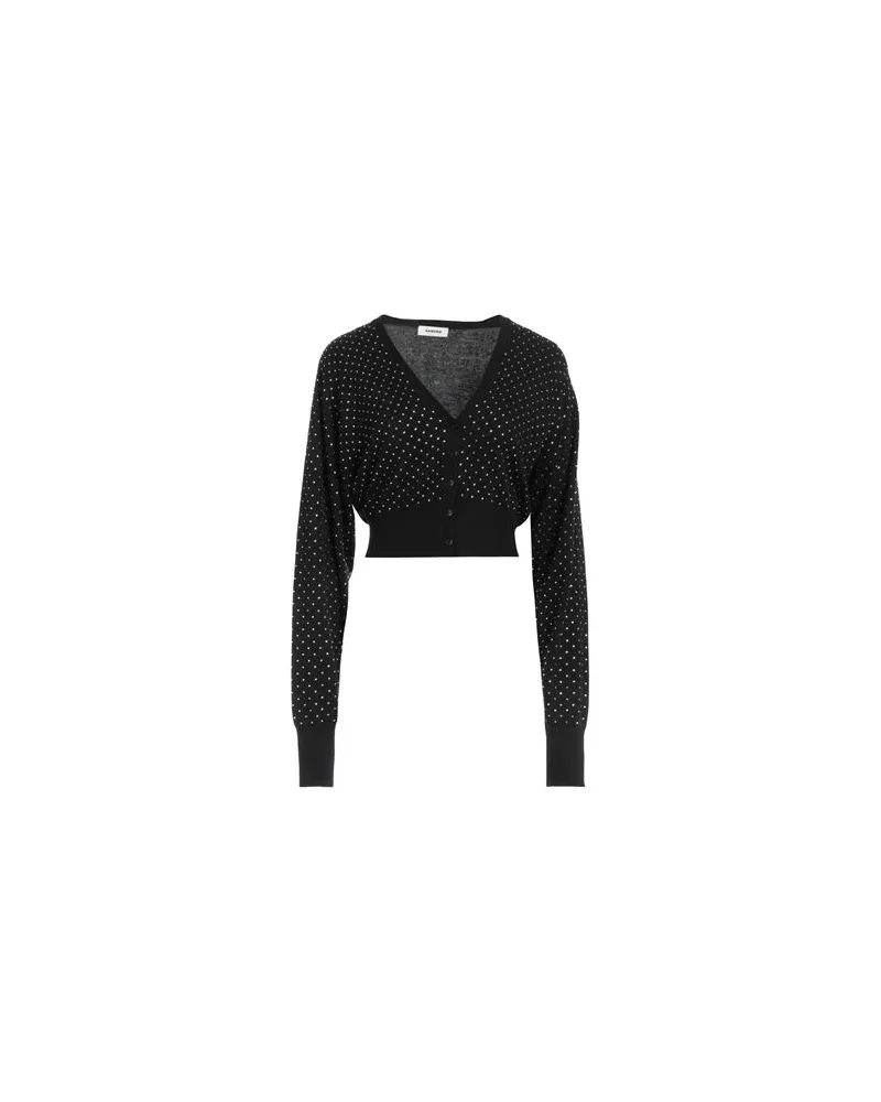 Sandro STRICKWAREN - Strickjackenauf YOOX.COM Schwarz