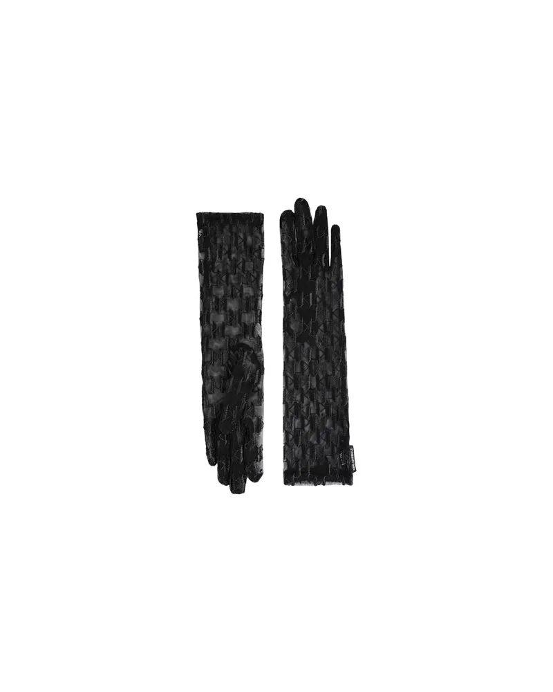 Karl Lagerfeld K/EVENING LONG FF GLOVE - ACCESSOIRES - Handschuheauf YOOX.COM Schwarz