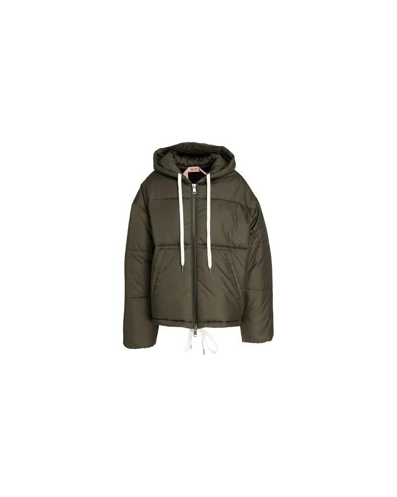 N° 21 JACKEN & MÄNTEL - Pufferjacken & Daunenjackenauf YOOX.COM Militärgrün
