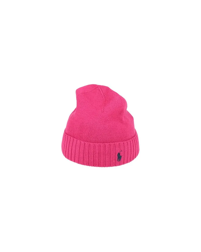 Ralph Lauren Wool Hat  - ACCESSOIRES - Mützen & Hüteauf YOOX.COM Fuchsia