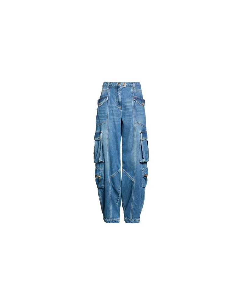 Elisabetta Franchi HOSEN & RÖCKE - Jeanshosenauf YOOX.COM Blau