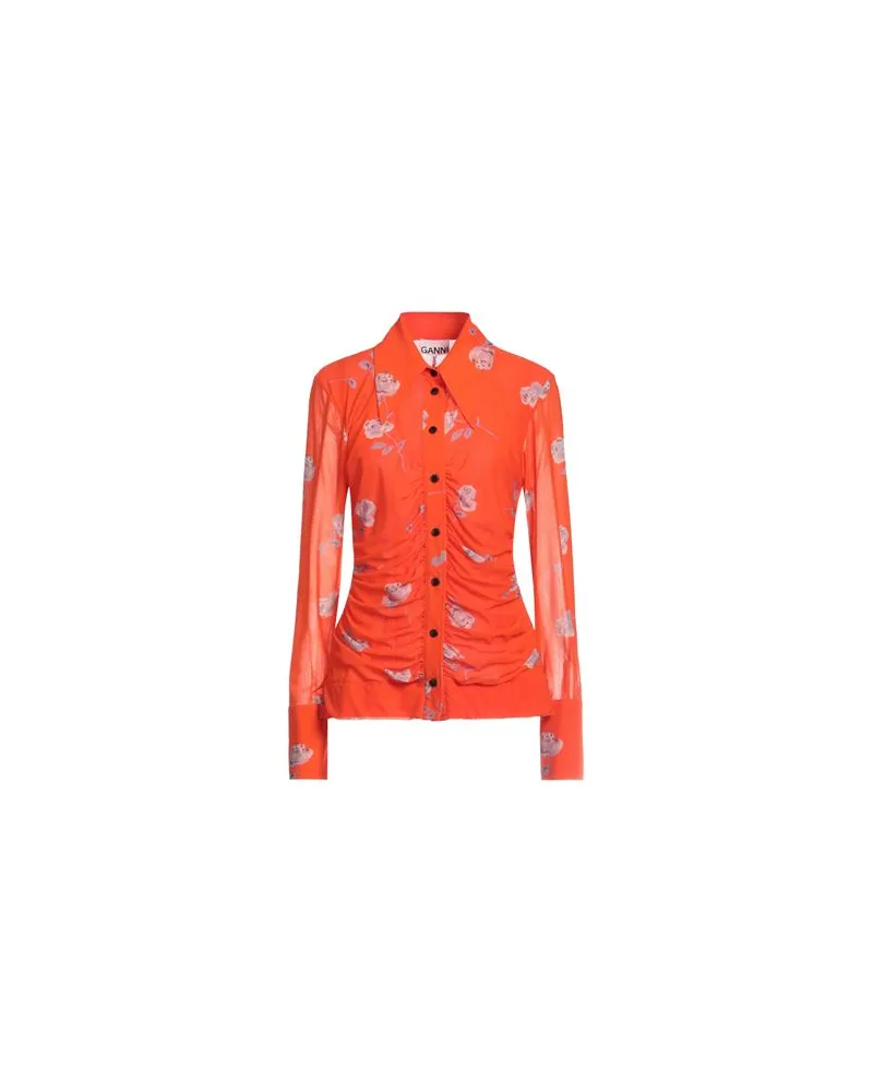 Ganni TOPS - Hemdenauf YOOX.COM Orange