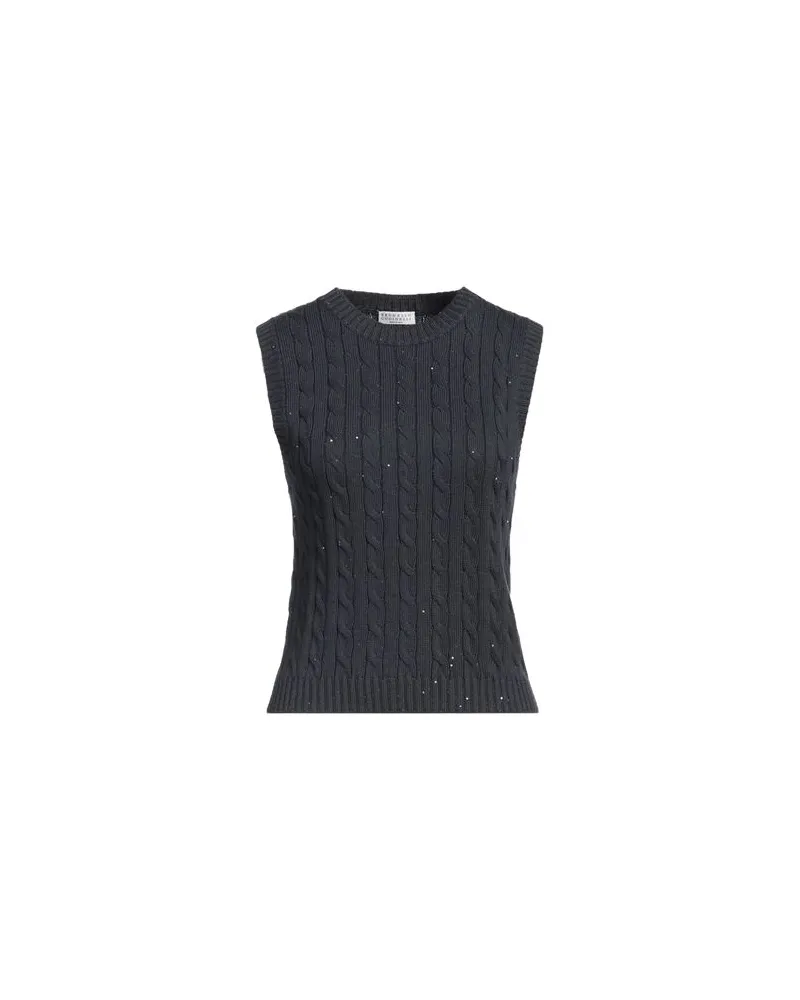 Brunello Cucinelli STRICKWAREN - Pulloverauf YOOX.COM Marineblau