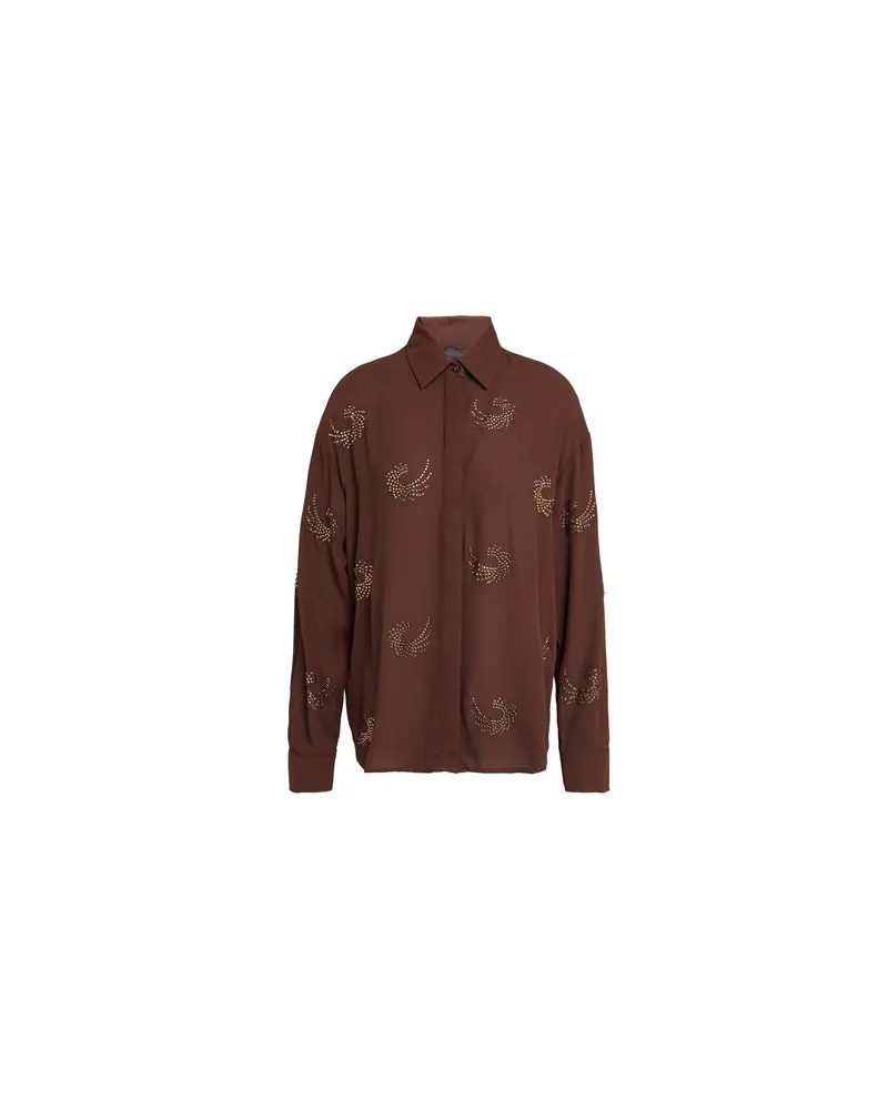 Pinko TOPS - Hemdenauf YOOX.COM Braun