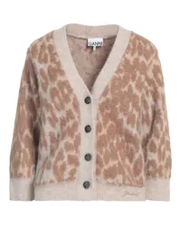 Ganni Strickjacke Beige