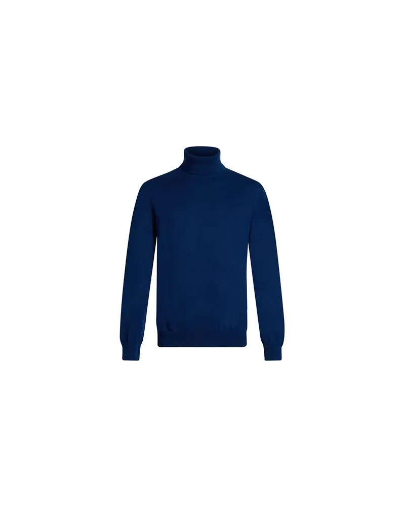 Alpha Studio STRICKWAREN - Rollkragenpulloverauf YOOX.COM Blau